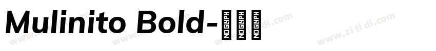 Mulinito Bold字体转换